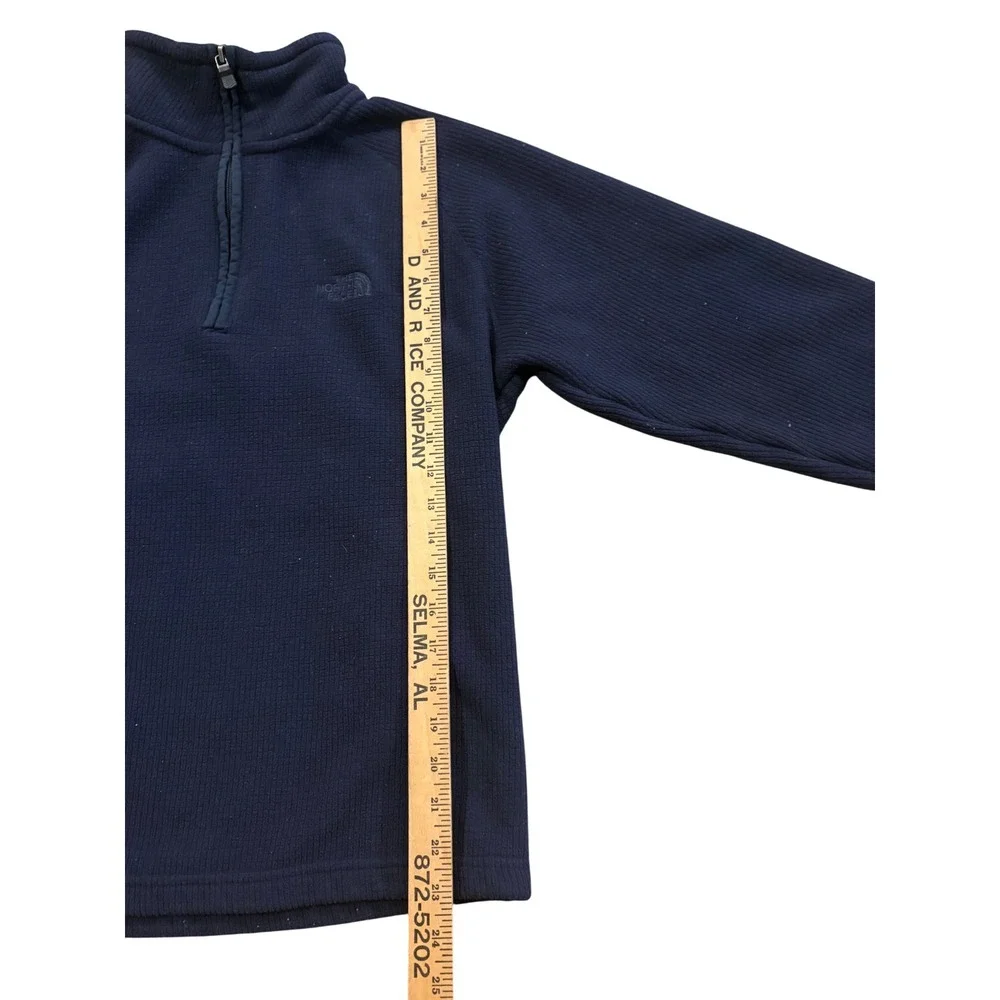 The‎ North Face Mens Small Quarter Zip Fleece Pullover Navy Blue Jacket T93L1G
